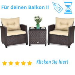 Lounge Balkon Möbel Set für 2 Personen bild